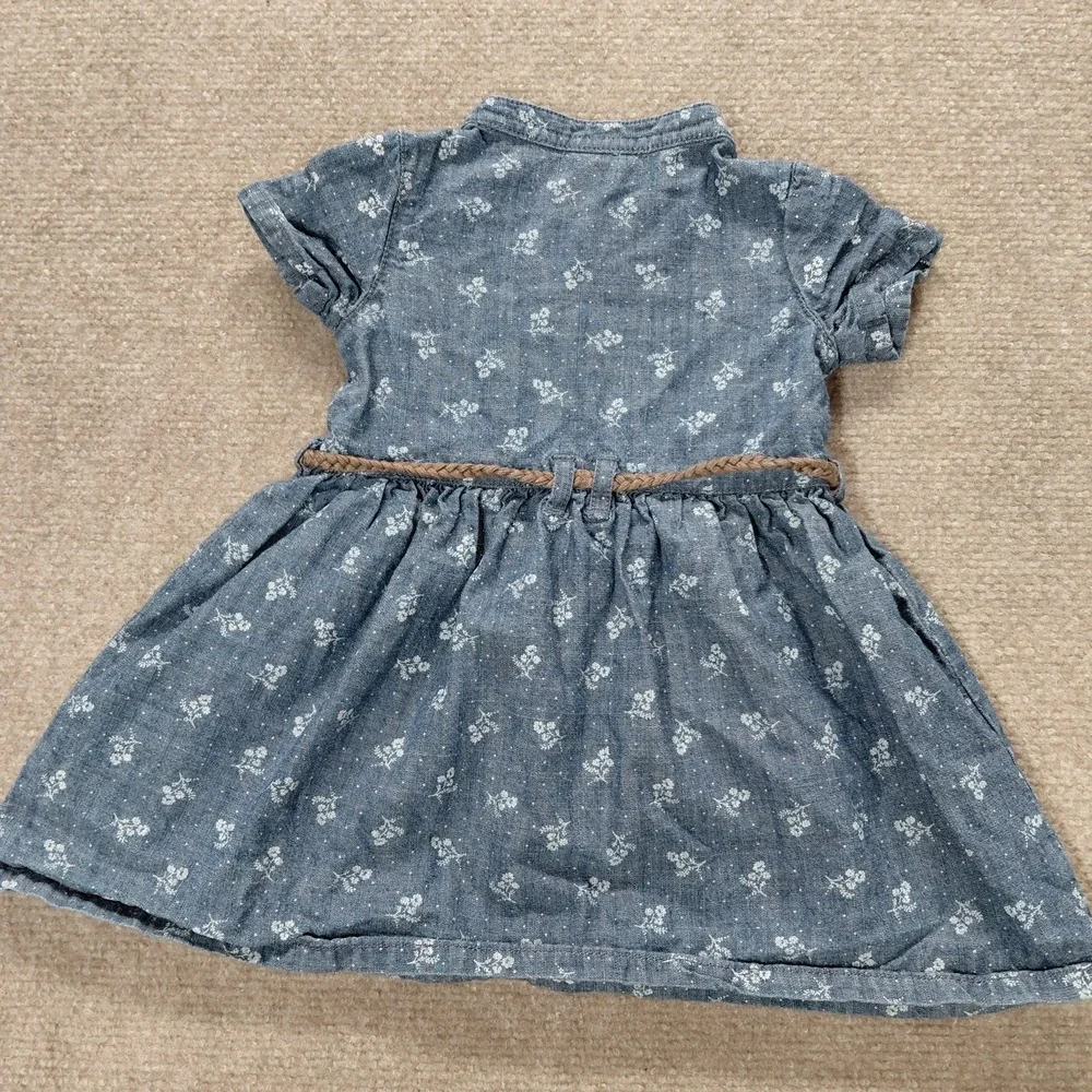 Carter's Baby Girls' Chambray Floral Denim Inspired 12 Months Boho Western